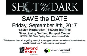 Save the Date, Friday, September 8th, 2017 - Silver Spring Country Club - 4:30pm Registration and 6pm Tee Time