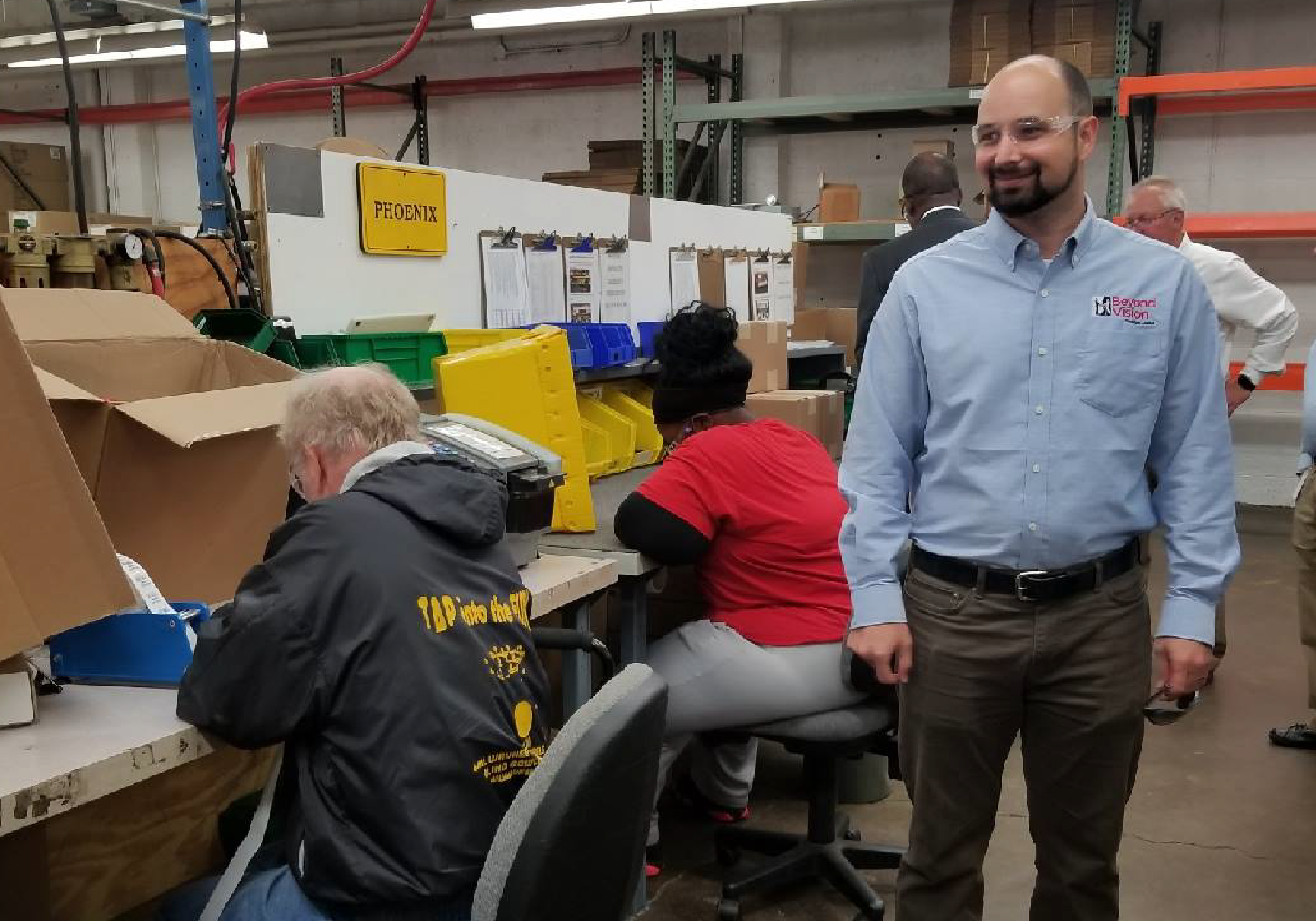 Badger Philanthropies touring Beyond Vision's A&P