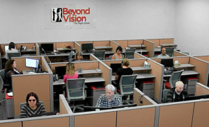 Beyond Vision employees working hard in the call center.
