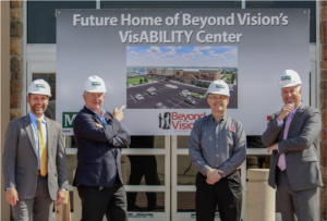 Beyond Vision CEO Jim Kerlin with CFO Dennis Martin and PNC bank representatives