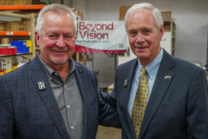 Senator Ron Johnson with Beyond Vision's CEO Jim Kerlin.