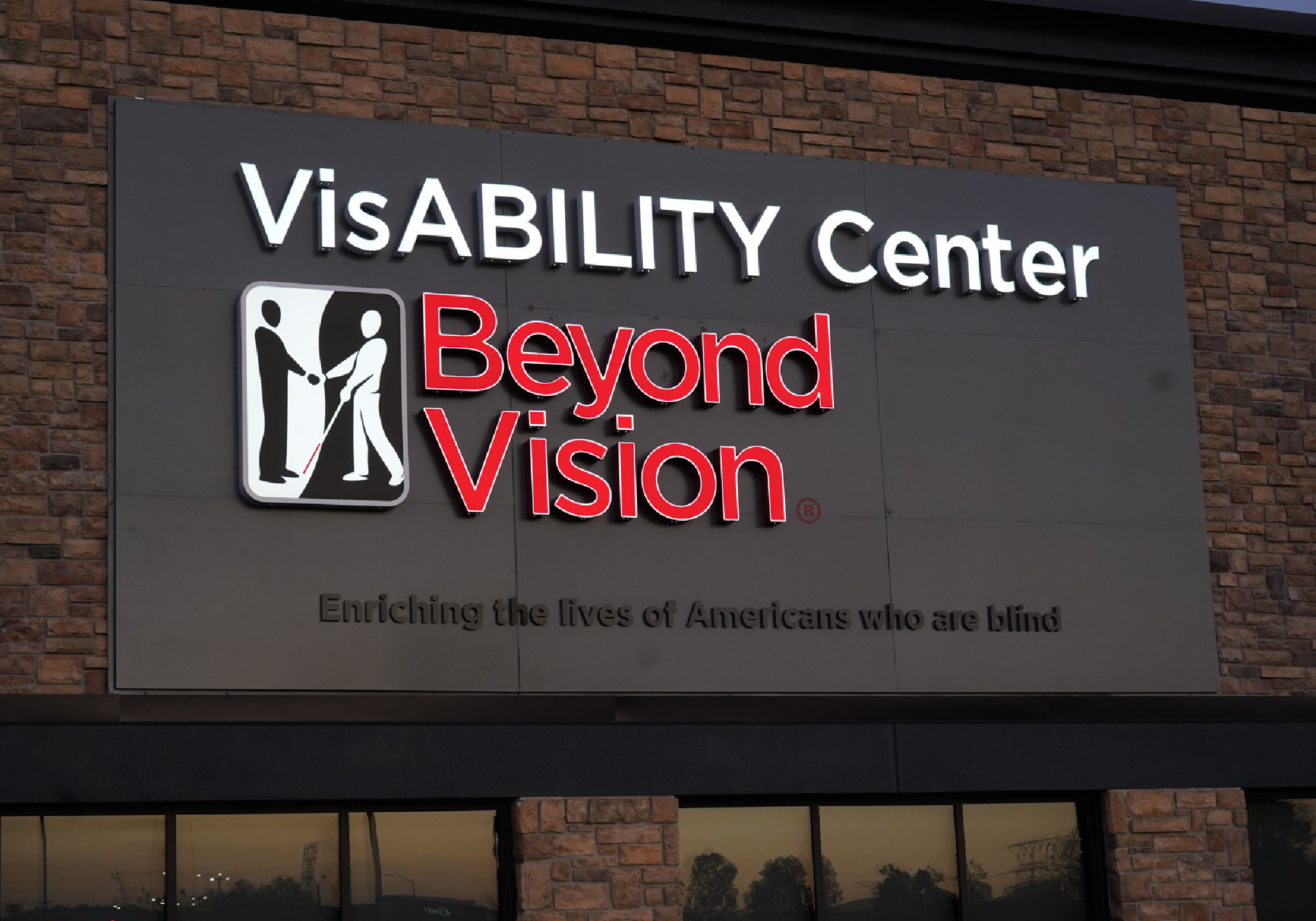 Front of Beyond Vision's new building