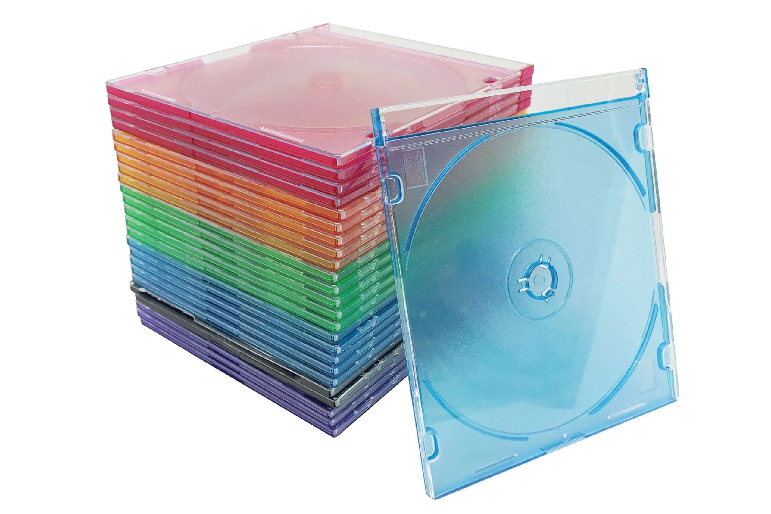 Multi-colored CD Cases