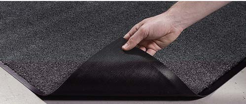 lifting corner of floor mat